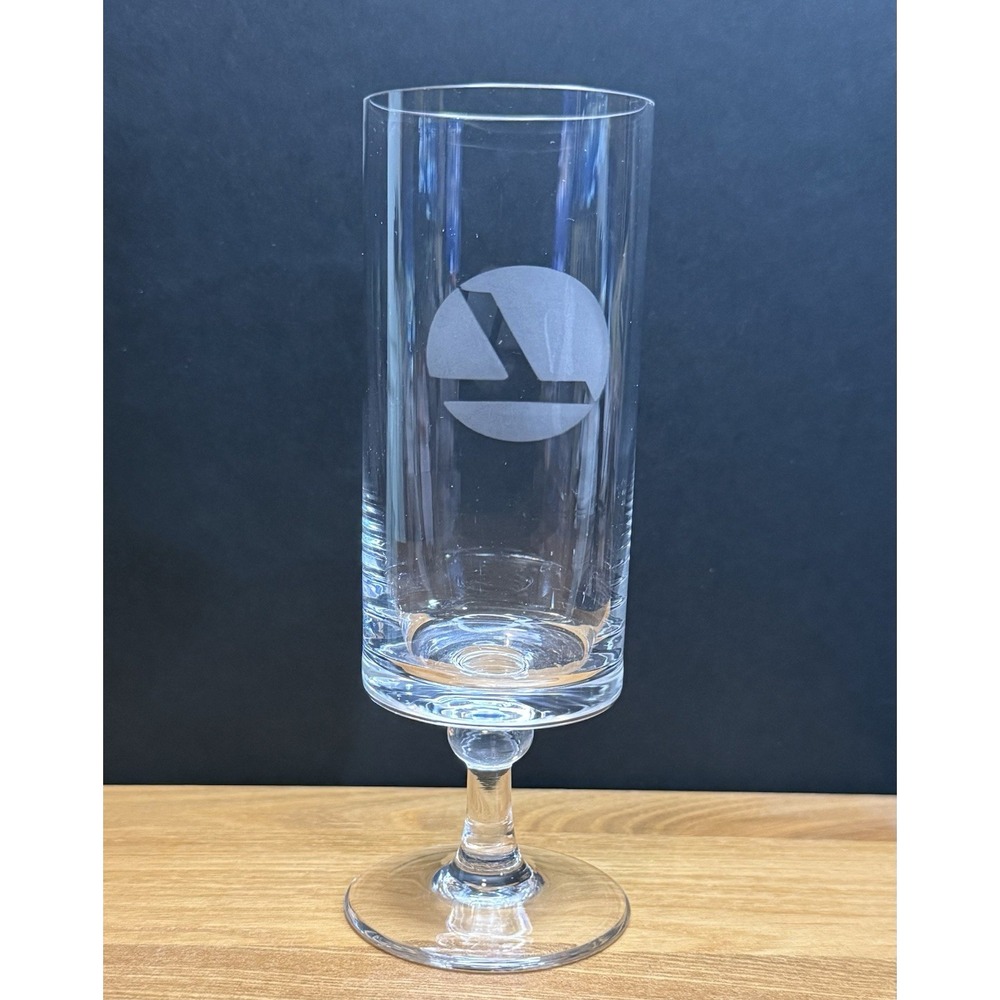 Eastern Airlines Stemmed Glass - Wings of Man Logo